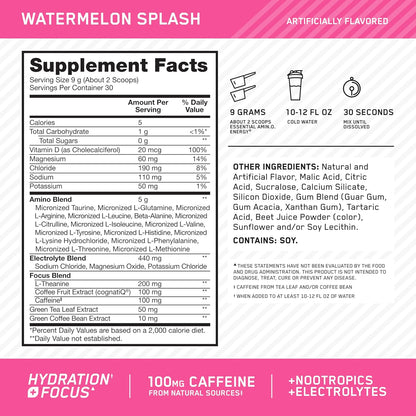 ON Amino Energy + Electrolytes, 285g
