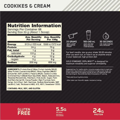ON Gold Standard 100% Whey Protein, 5 LBs