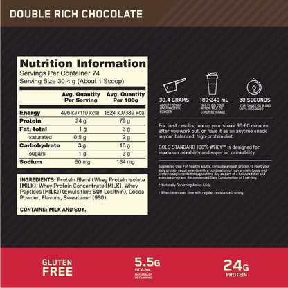 ON Gold Standard 100% Whey Protein, 5 LBs