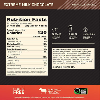 ON Gold Standard 100% Whey Protein, 10 LBs