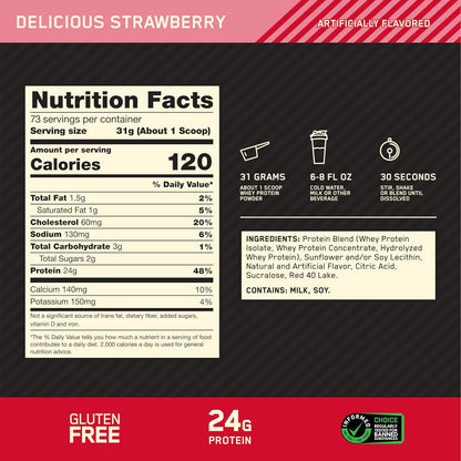 ON Gold Standard 100% Whey Protein, 5 LBs