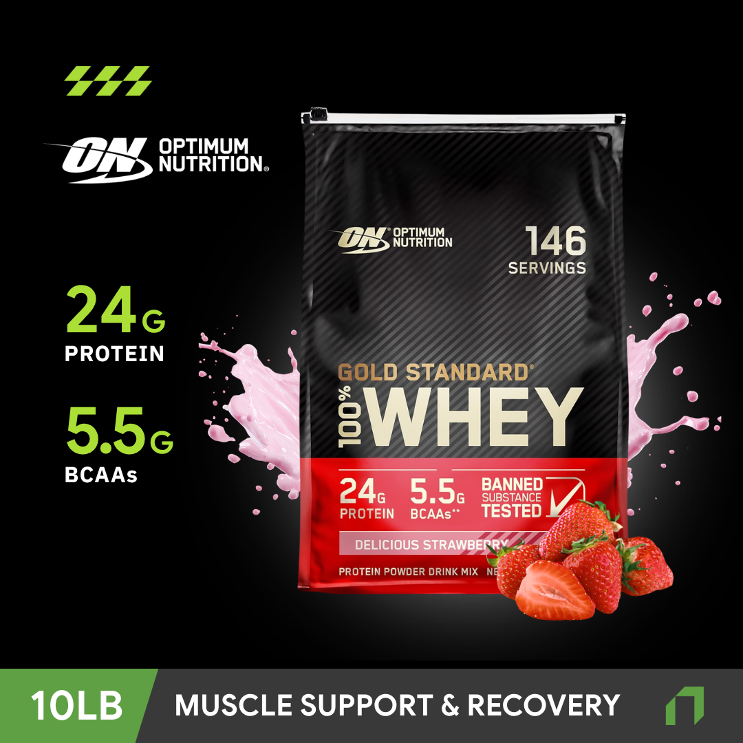 ON Gold Standard 100% Whey Protein, 10 LBs