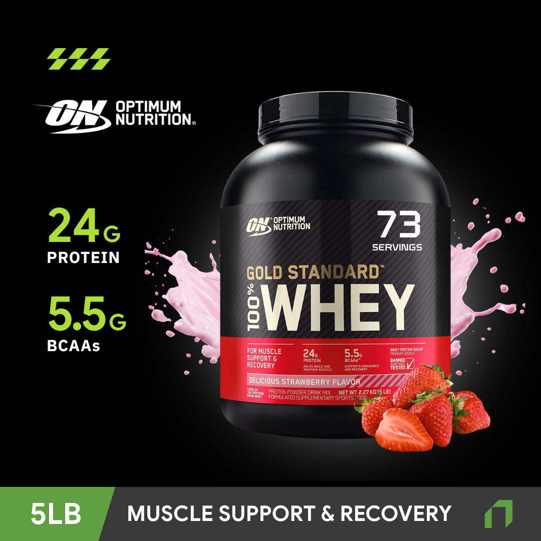 ON Gold Standard 100% Whey Protein, 5 LBs